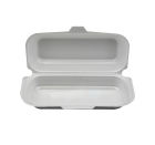 500 Stück XPS Hot Dog Warmhalte- Menübox 200x83x64mm, weiß