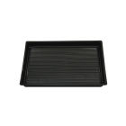 100 Stück Sushi-Tray, Sushi Schale, schwarz mit Deckel, Größe XXL, 255x184x45mm (414)