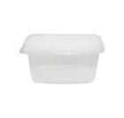 Pro-Pac 250 Stück Feinkostbecher, Verpackungsbecher mit Deckel, klar, eckig (Kombipack), 200ml