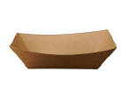 600 Stück Foodtray Pappschale 800ml, 135x87x55mm, braun