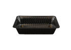 250 Stück Imbiss- Snackschale, Plastikschale PP, A13, 370ml, ungeteilt, 162x110x35mm, schwarz