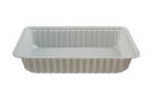 PW 250 Stück Imbiss- Snackschale, Plastikschale PP, A14, 500ml, ungeteilt, 190x121x36mm, weiß