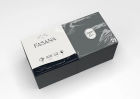 250 Stück FASANA Papier Servietten 3-lagig, 33x33cm, 1/4 Falz, elephant grey, grau