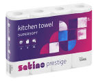 32 Stück prestige Küchenrollen, 3-lagig, hochweiß, saugstark