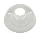 800 Stück APET Dom Deckel, Ø95mm, mit Loch, transparent, für Smoothie Becher 260ml - 500ml