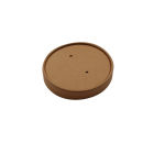 25 Stück Dampfdeckel für Soup to Go Suppenbecher 230/350/450ml - 8/12/16oz, braun