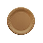 All natural 900 Stück Pappteller Ø18cm, braun, biologisch abbaubar