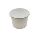 50 Stück Feinkostbecher Plastikbecher PS, 100/100ml, rund, weiß 