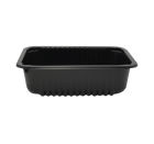 684 Stück Siegelschale PP, schwarz, 187x137x50mm, 850ml