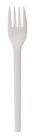 100 Stück First Choice Premium Mehrweg-Besteck Plastikgabel 16cm, extra stabil, weiß