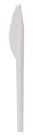 100 Stück First Choice Premium Mehrweg-Besteck Plastikmesser 16cm, extra stabil, weiß