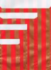 1000 Stück Papier Flachbeutel 89830F, Kraftpapier, Noble stripes red, 70g/m², 70x90mm