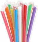 250 Stück Mehrweg Plastik- Bubble Tea Strohhalme 210mm Ø12mm, bunt