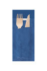 520 Stück Bestecktasche mit Serviette 200x85mm, blau