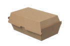 100 Stück Warmhalte- Lunchbox Wellpappe S, 175x90x80mm, braun