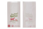 1000 Stück Fleischer- Metzgerbeutel Faltenbeutel GUTEN APPETIT, 20+7x32cm, weiß
