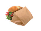 2000 Stück Mini Snackbeutel Brötchentasche Snackwelle Easy Line 120x50x90mm, braun