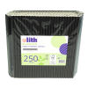 Ulith 250 Stück Bio Papier- Trinkhalme Strohhalme 220mm, Ø8mm, schwarz
