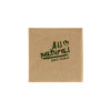 All natural 250 Stück Green Nature Papier Servietten 2-lagig, 33x33cm, 1/4 Falz, brau, Bio Druck