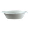 50 Stück Bio Bagasse Schale 300ml, rund, mit Rand, weiß