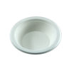 Kleva 50 Stück Bio Bagasse Schale 450ml, rund, mit Rand, weiß