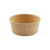 50 Stück Bio Kraft- Bowl, Salatschale 750ml, Ø150mm, braun, Kraftpapier, mit Deckel