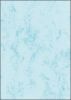50 Stück Sigel Marmor-Papier, DP 551 A4, 200 g/qm, Edelkarton, blau