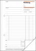 1 Stück Sigel Formularbuch RE 525 Rechnung, A5, 2 x 50 Blatt, Blaupapier