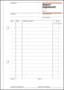 1 Stück Sigel Formularbuch RP 510 Rapport/Regiebericht, A5, 100 Blatt
