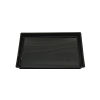 200 Stück Sushi- Tray, Sushi Schale, schwarz mit Deckel, Größe XXL, 170x90x45mm (414)