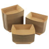 1000 Stück Foodtray Pappschale 400ml, 104x72x45mm, braun