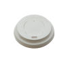  100 Stück Plastikdeckel für Coffee To Go Kaffeebecher Standard, Ø80mm, 200ml - 300ml, weiß