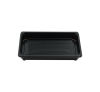 100 Stück Sushi-Tray, Sushi Schale, schwarz mit Deckel, Größe M, 166x115x45mm (411)
