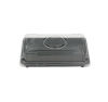 100 Stück Sushi-Tray, Sushi Schale, schwarz mit Deckel, Größe M, 166x115x45mm (411)