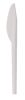100 Stück First Choice Premium Mehrweg-Besteck Plastikmesser 16cm, extra stabil, weiß