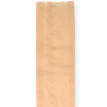 1000 Stück Panini-Beutel Natürlich 12+5x35cm, Pergament-Ersatz, braun
