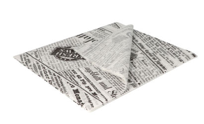 2000 Stück Hamburger-Papier Eco Newspaper 33x38cm, weiß