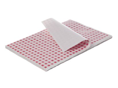 12,5 Kg Frischpack Frischhaltepapier Rot-Kariert, 37,5x50cm, 1/4 Bogen