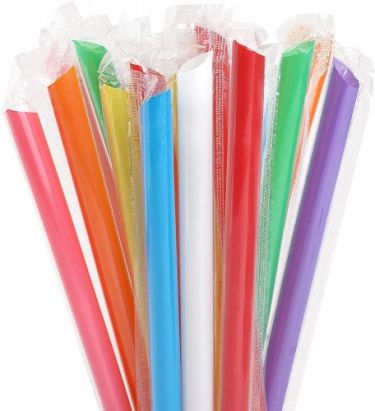 250 Stück Mehrweg Plastik- Bubble Tea Strohhalme 210mm Ø12mm, bunt 250 Stück Mehrweg Plastik- Bubble Tea Strohhalme 210mm Ø12mm, bunt