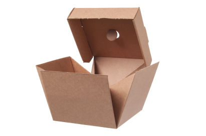 100 Stück Warmhalte- Hamburger Box Kraftpapier faltbar, 140x140x120mm, braun 100 Stück Warmhalte- Hamburger Box Kraftpapier faltbar, 140x140x120mm, braun