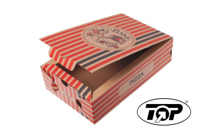 TOP 100 Stück Pizzabox Pizzakarton Calzone 27x16x7cm, NYC Kraft, braun TOP 100 Stück Pizzabox Pizzakarton Calzone 27x16x7cm, NYC Kraft, braun
