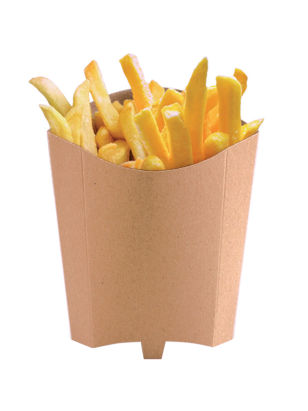 1000 Stück Pommes-Schütte Easy Line Green 85ml, 130x115mm, braun 1000 Stück Pommes-Schütte Easy Line Green 85ml, 130x115mm, braun