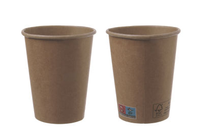 50 Stück Coffee to Go Kaffeebecher 300ml, 12oz, Ø90mm, braun/braun 50 Stück Coffee to Go Kaffeebecher 300ml, 12oz, Ø90mm, braun/braun