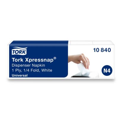 1125 Stück TORK 10840 Spenderservietten N4 / N12, Xpressnap, 1/4 Falz, 1-lagig, weiß, Kleinpackung