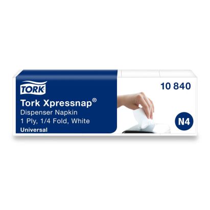 1125 Stück TORK 10840 Spenderservietten N4 / N12, Xpressnap, 1/4 Falz, 1-lagig, weiß, Kleinpackung 1125 Stück TORK 10840 Spenderservietten N4 / N12, Xpressnap, 1/4 Falz, 1-lagig, weiß, Kleinpackung